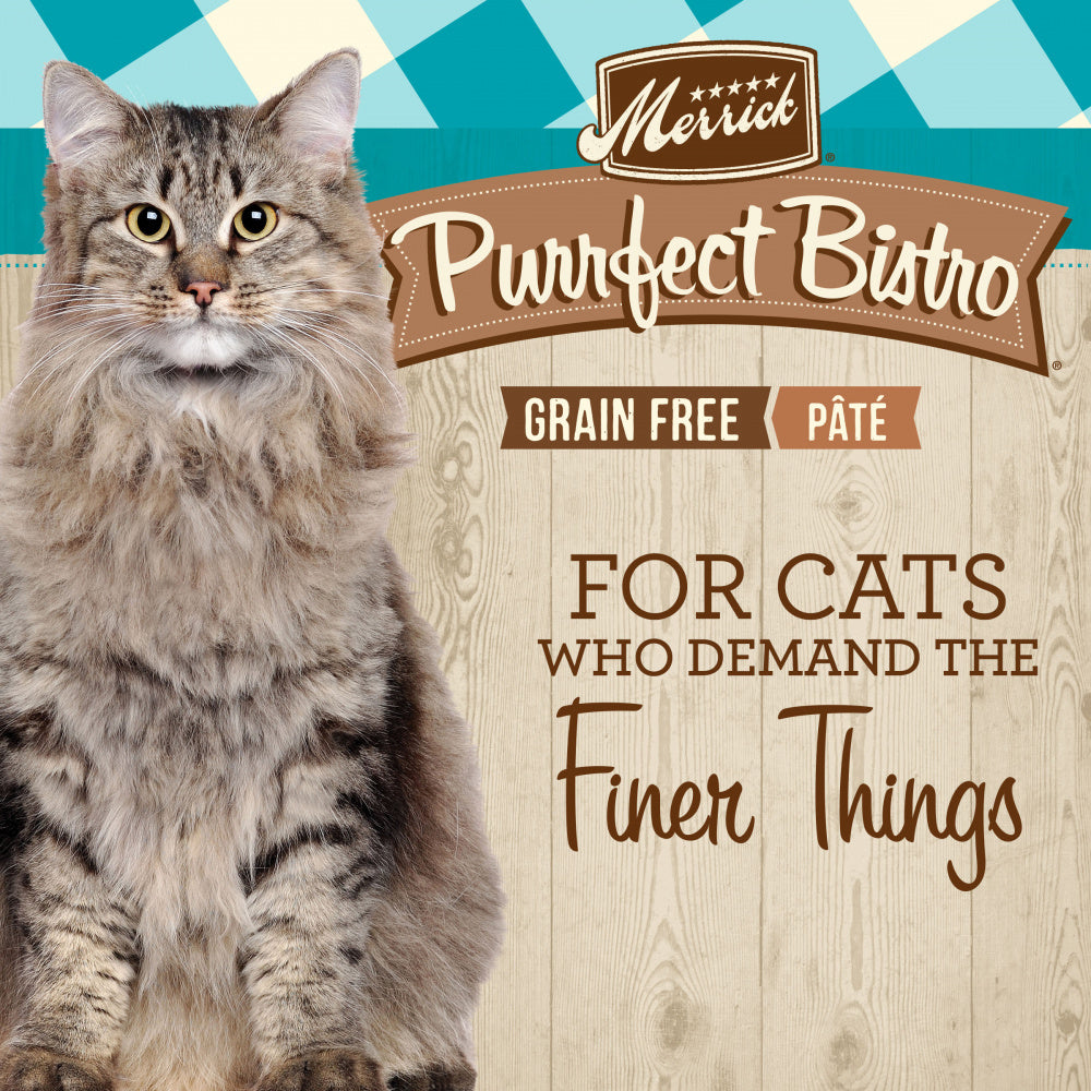 Merrick Purrfect Bistro Grain Free Wet Cat Food Duck Recipe Pate