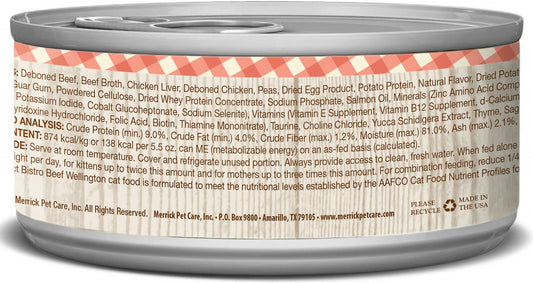 Merrick Purrfect Bistro Beef Wellington Grain Free Canned Cat Food