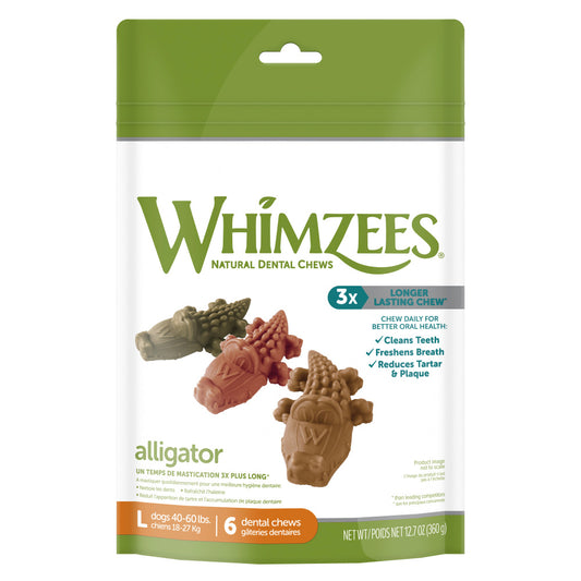 Whimzees Alligator Dental Dog Treats