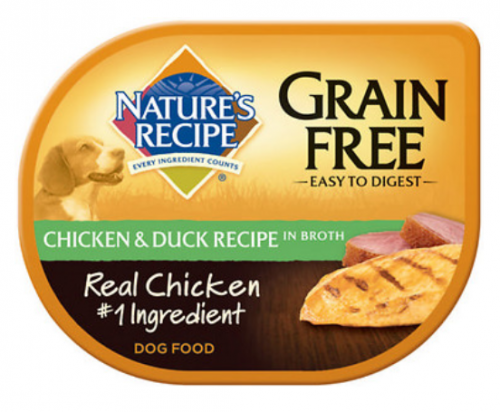 Nature's Recipe Grain Free Easy to Digest Chicken and Duck Recipe in Broth Wet Dog Food