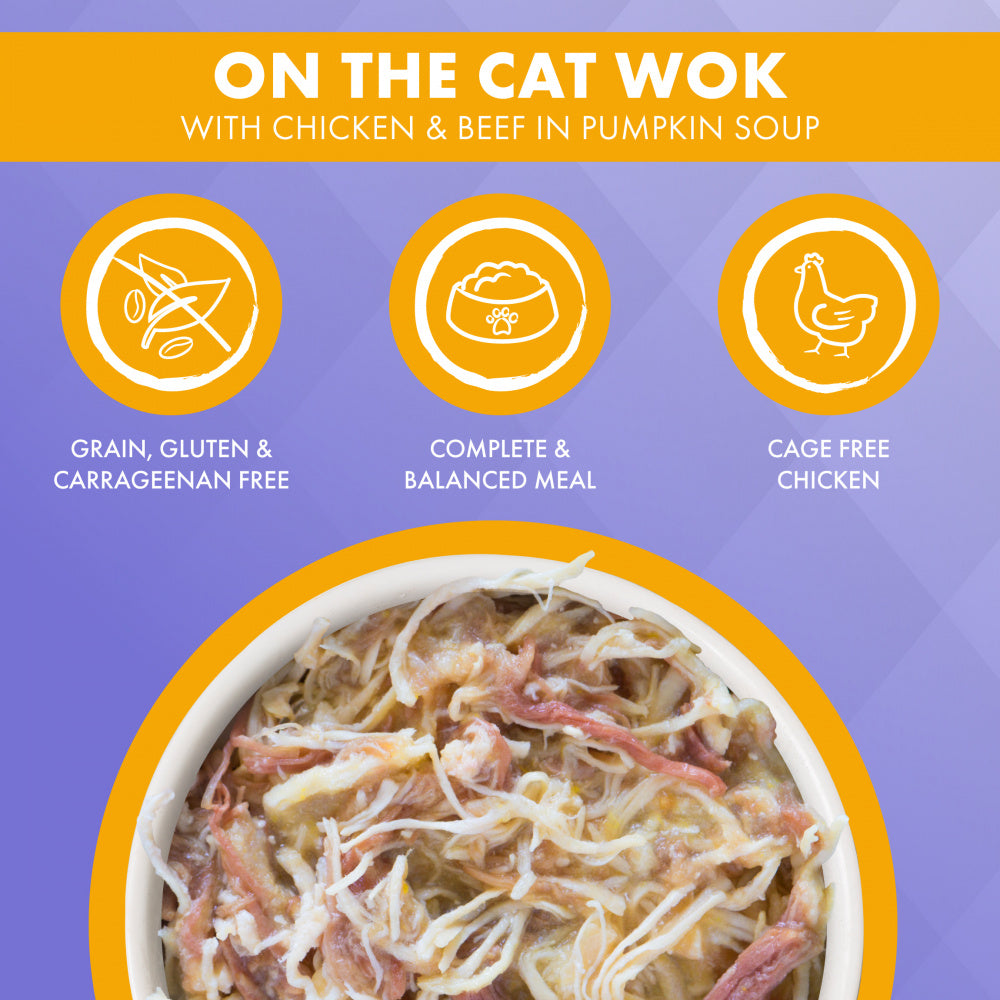 Weruva TRULUXE On The Cat Wok with Chicken & Beef in Pumpkin Soup Canned Cat Food