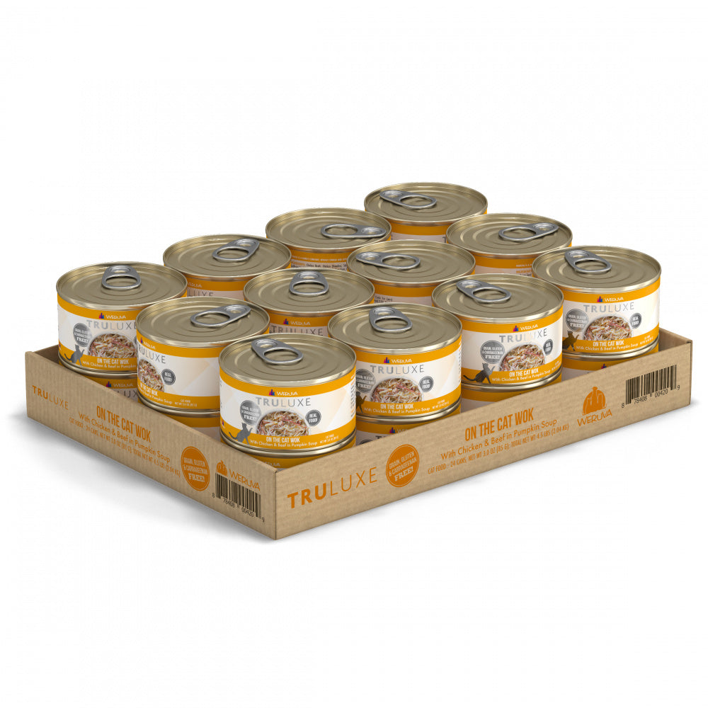 Weruva TRULUXE On The Cat Wok with Chicken & Beef in Pumpkin Soup Canned Cat Food