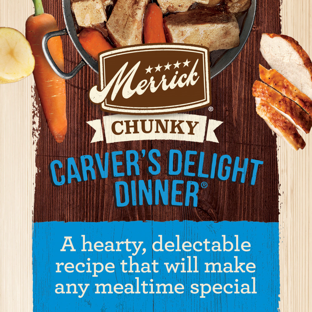 Merrick Grain Free Chunky Carvers Delight Dinner Canned Dog Food