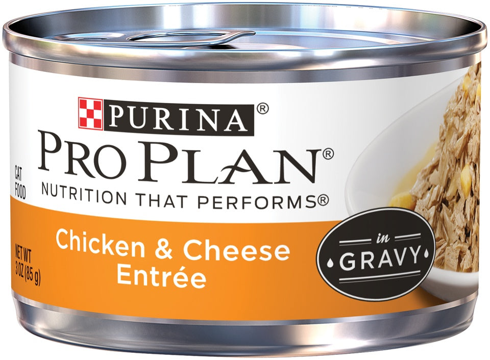 Purina Pro Plan Savor Adult Chicken and Cheese Entree in Gravy Canned Cat Food