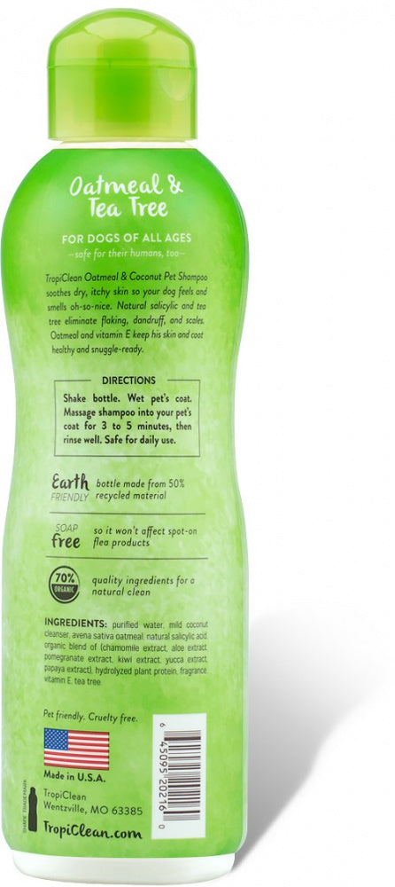 Tropiclean Oatmeal & Tea Tree Pet Shampoo