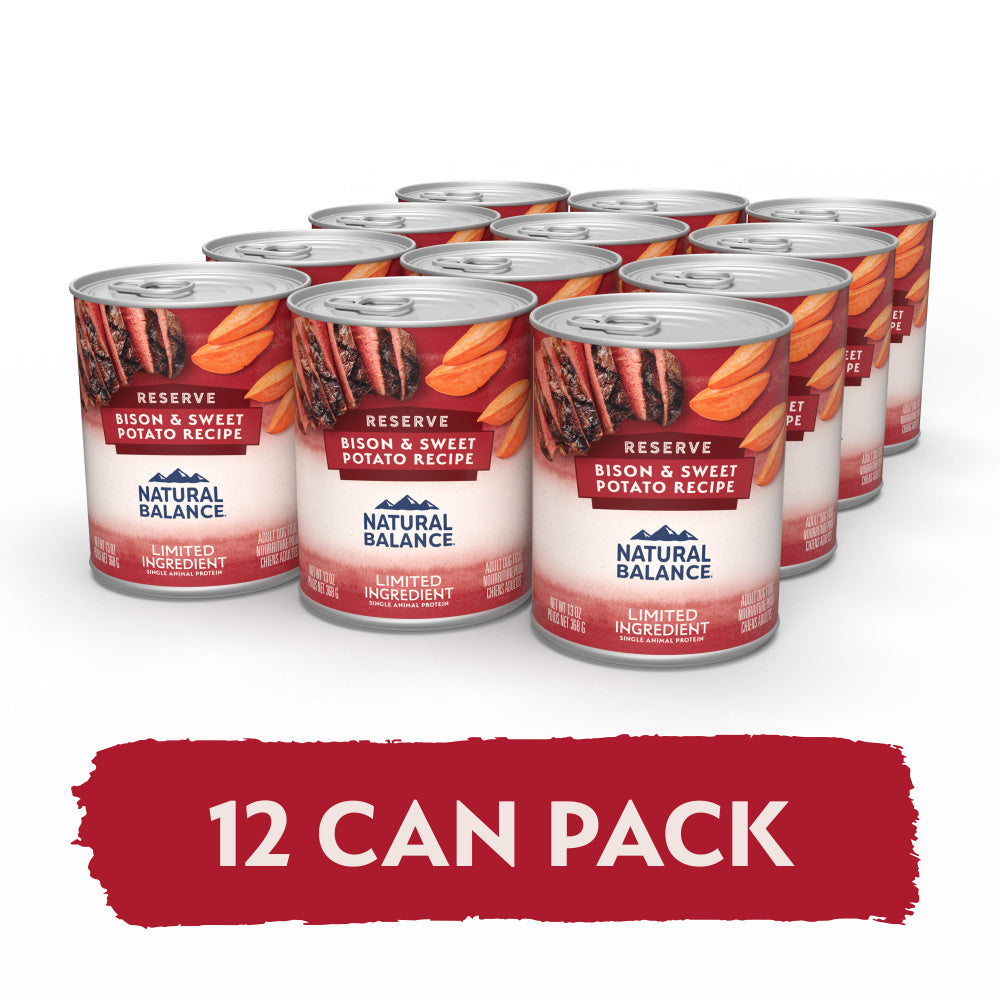 Natural Balance Limited Ingredient Reserve Bison & Sweet Potato Recipe Wet Canned Dog Food