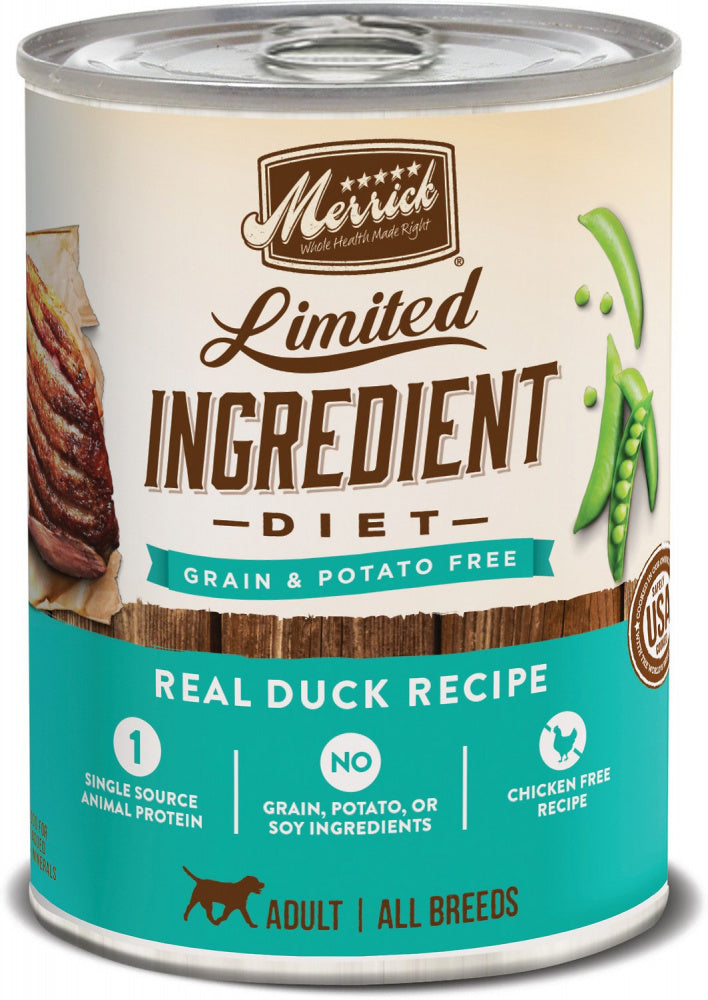 Merrick Limited Ingredient Diet Real Duck Recipe Canned Dog Food