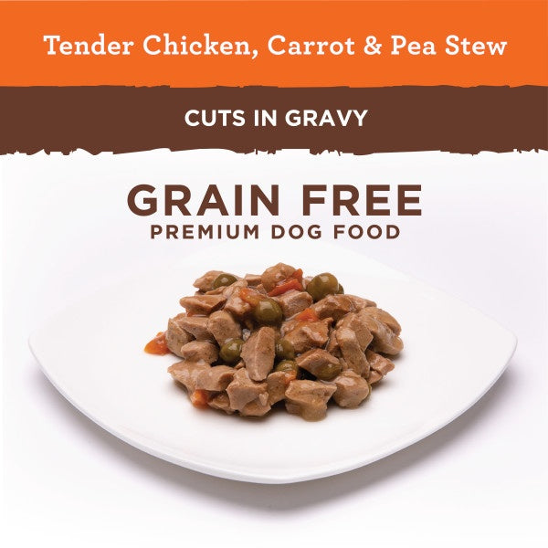 Nutro Hearty Stew Tender Chicken, Carrot & Pea Stew Cuts in Gravy Adult Canned Dog Food