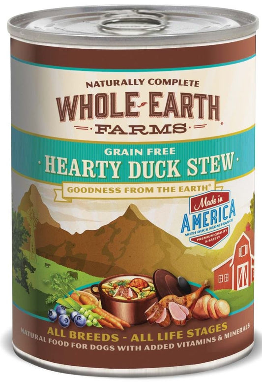 Whole Earth Farms Grain Free Hearty Duck Stew Canned Dog Food