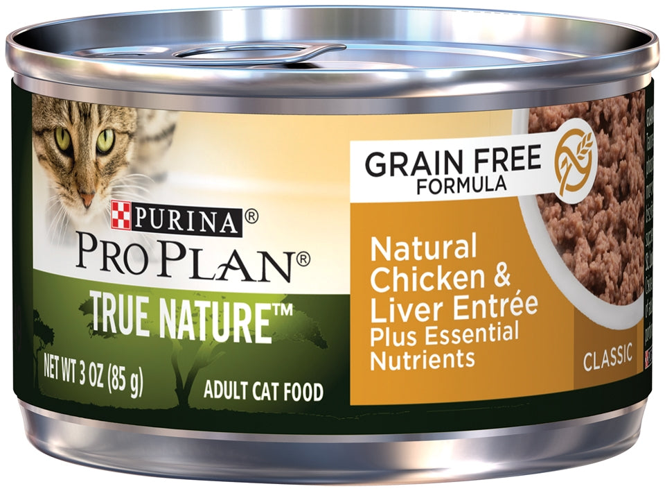 Purina Pro Plan True Nature Grain Free Adult Natural Chicken & Liver Entree Canned Cat Food