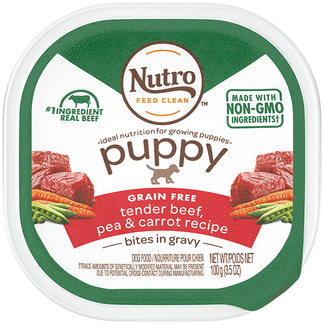 Nutro Bites in Gravy Tender Beef, Pea & Carrot Recipe Wet Dog Food