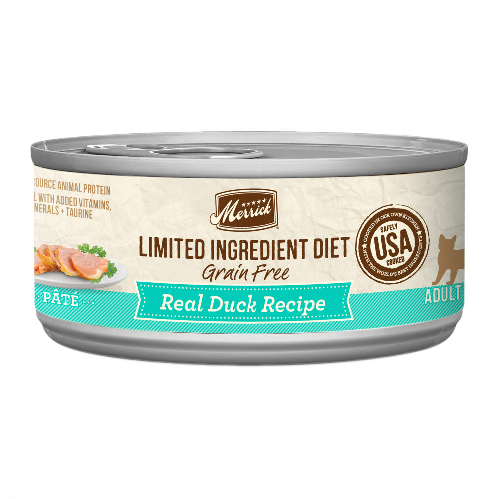 Merrick Limited Ingredient Diet Grain Free Real Duck Pate Canned Cat Food