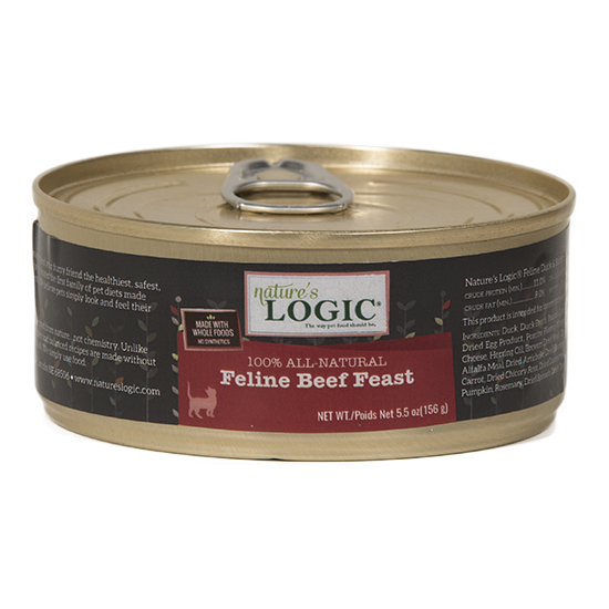 Nature's Logic Grain Free Feline Beef Feast Canned Cat Food