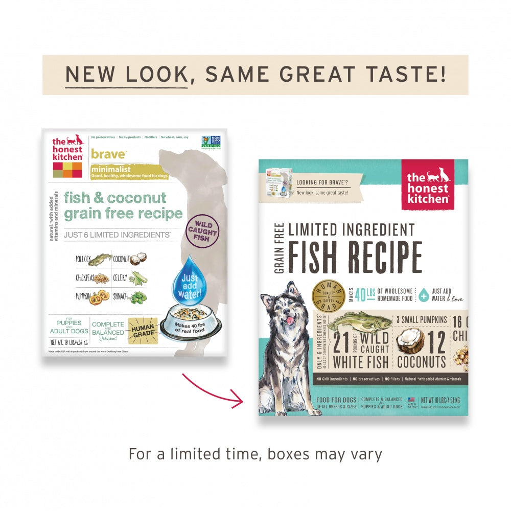 The Honest Kitchen Limited Ingredient Grain Free Fish Recipe Dehydrated Dog Food