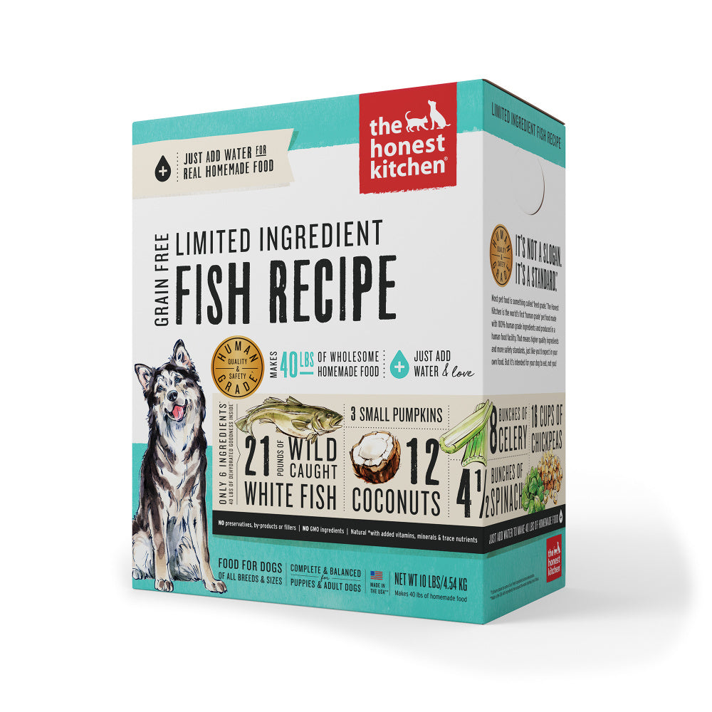 The Honest Kitchen Limited Ingredient Grain Free Fish Recipe Dehydrated Dog Food