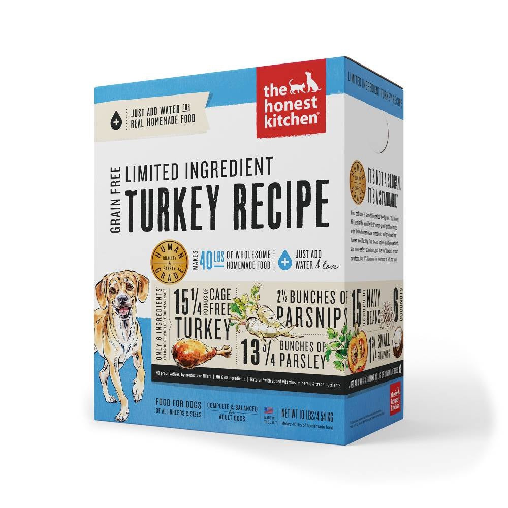 The Honest Kitchen Limited Ingredient Grain Free Turkey Recipe Dehydrated Dog Food