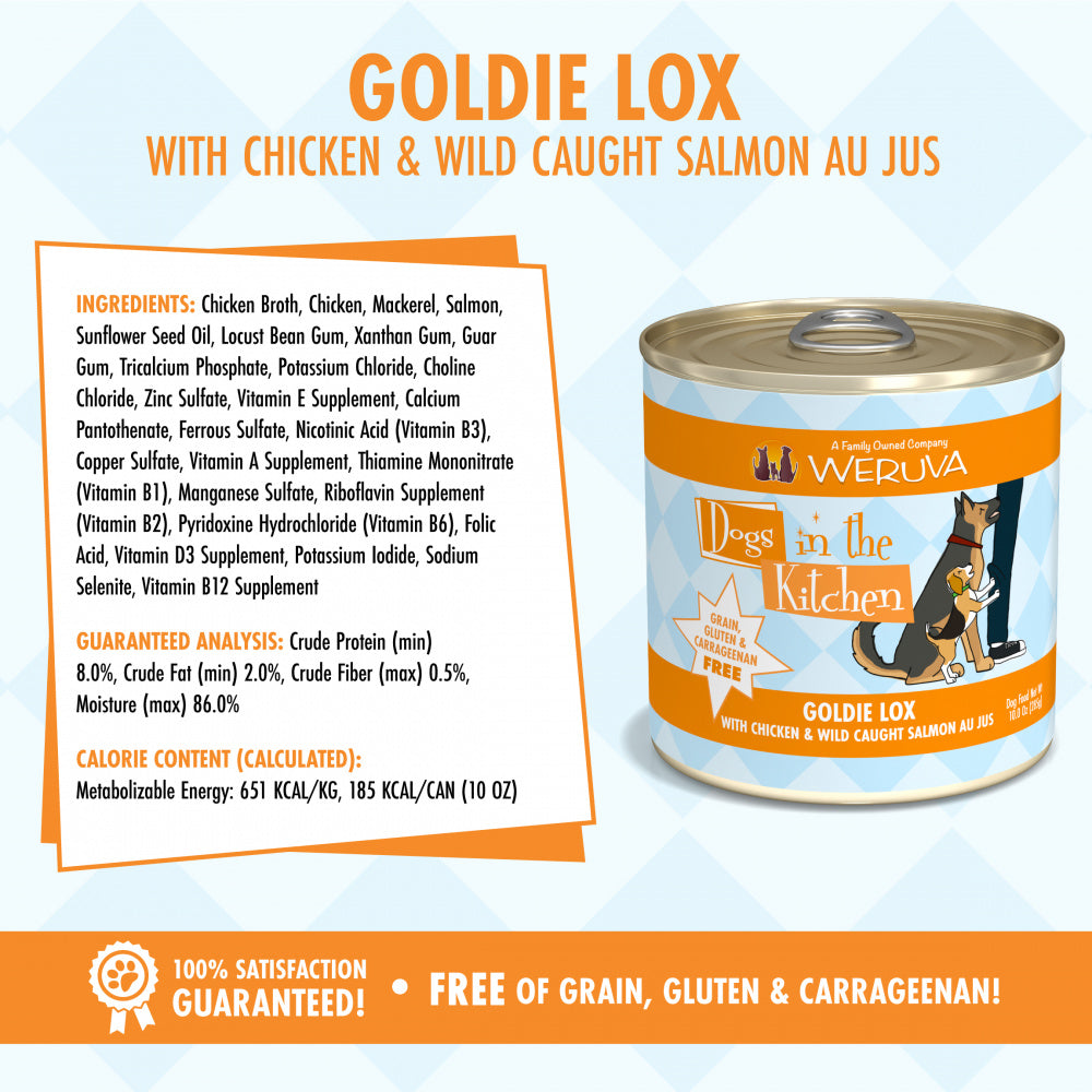 Weruva Dogs in the Kitchen Goldie Lox Grain Free Chicken & Salmon Canned Dog Food