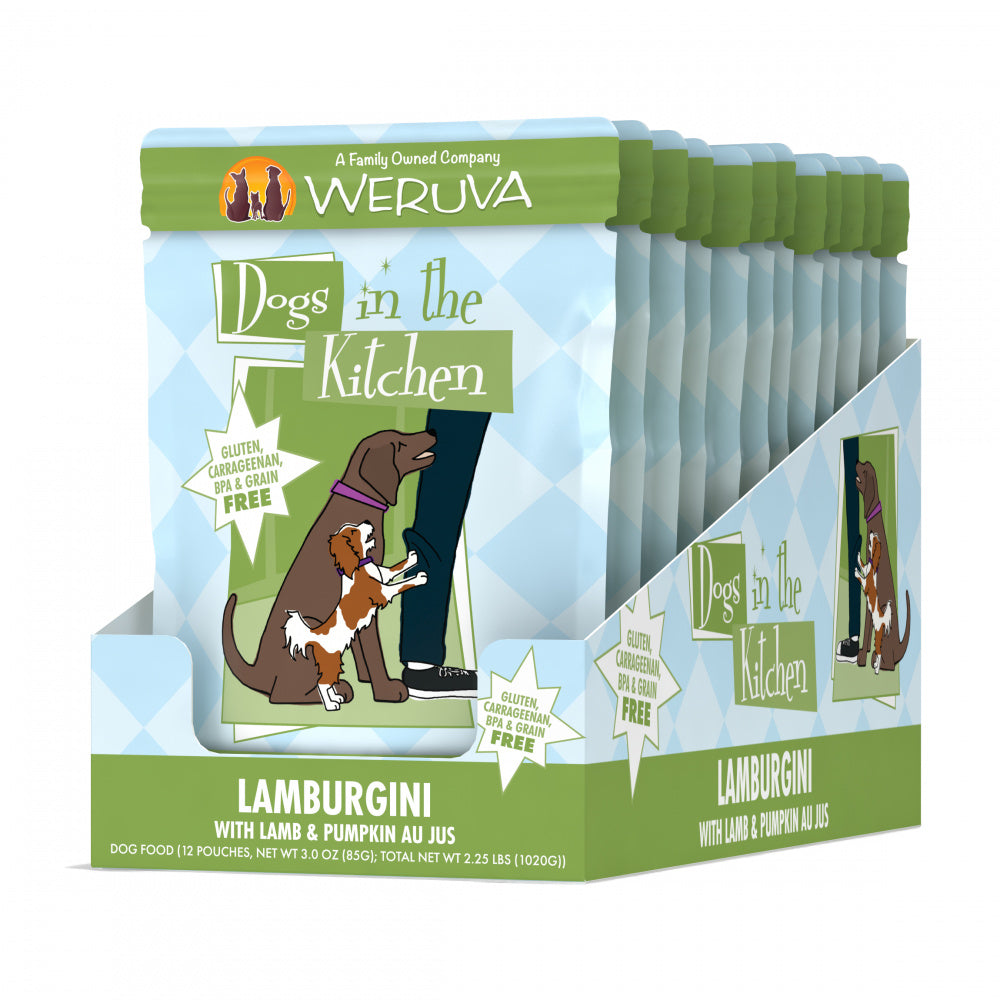 Weruva Dogs in the Kitchen Lamburgini Grain Free Lamb & Pumpkin Dog Food Pouches