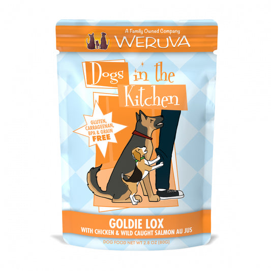 Weruva Dogs in the Kitchen Goldie Lox Grain Free Chicken & Salmon Dog Food Pouches