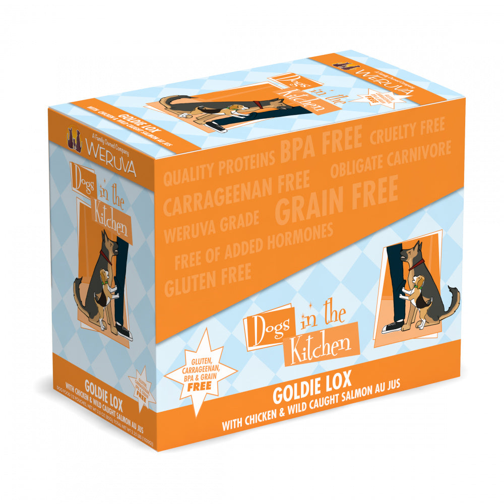 Weruva Dogs in the Kitchen Goldie Lox Grain Free Chicken & Salmon Dog Food Pouches