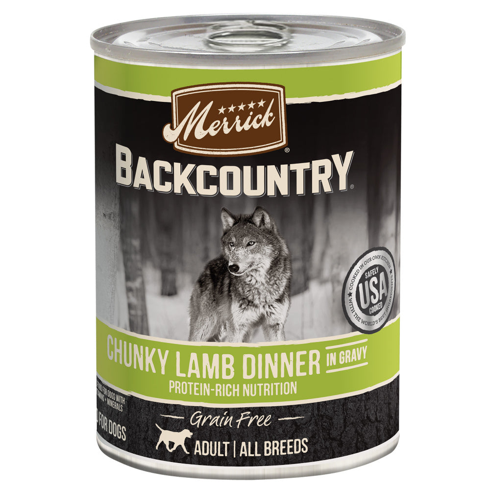 Merrick Backcountry Grain Free Chunky Lamb Canned Dog Food