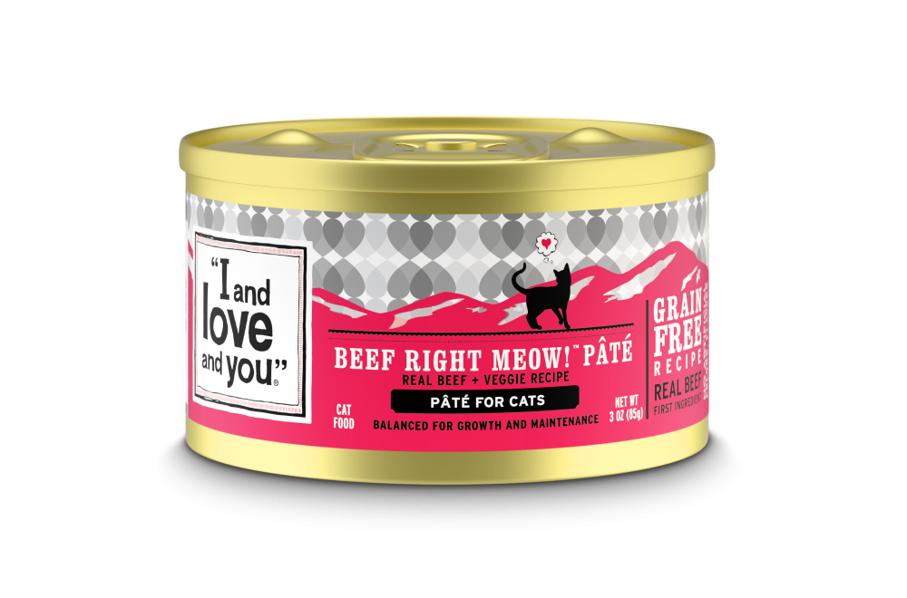 I and Love and You Grain Free Beef, Right Meow! Pate Canned Cat Food