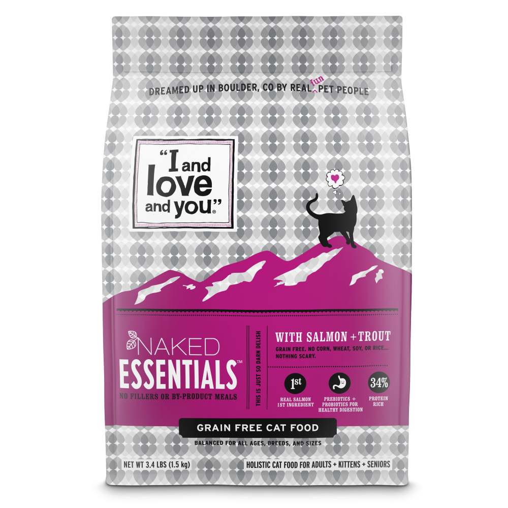 I and Love and You Grain Free Naked Essentials Salmon & Trout Dry Cat Food