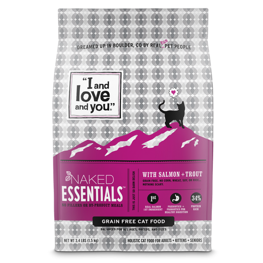 I and Love and You Grain Free Naked Essentials Salmon & Trout Dry Cat Food