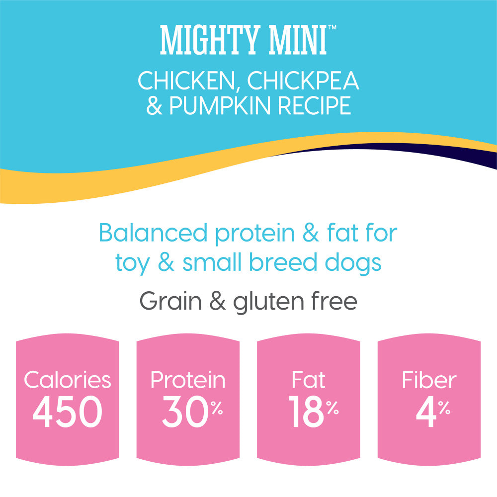 Solid Gold Grain Free Mighty Mini Chicken, Chickpea, & Pumpkin Toy & Small Breed Dry Dog Food