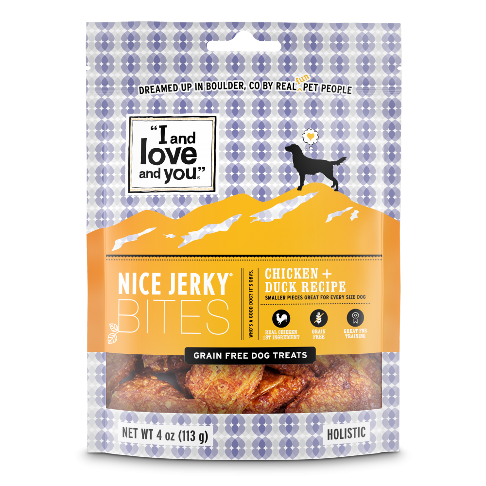 I And Love And You Nice Jerky Grain Free Chicken & Duck Dog Treats