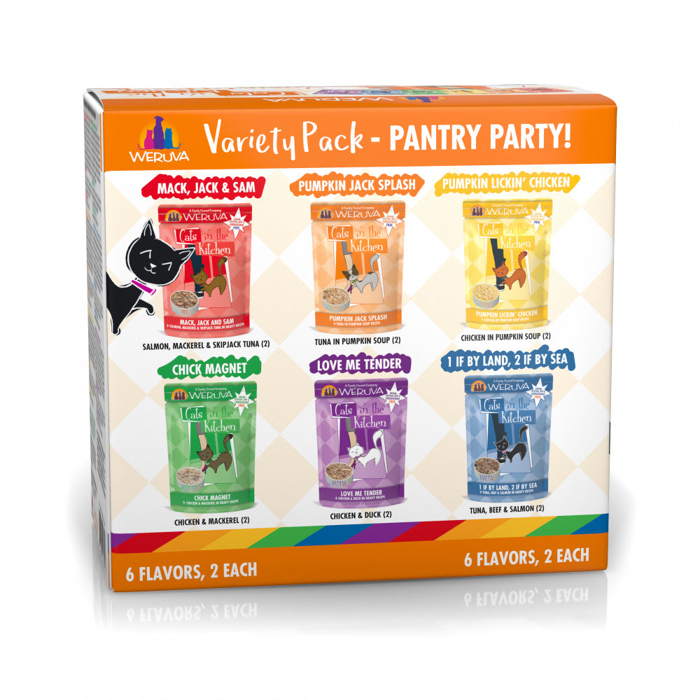 Weruva Grain Free Cats in the Kitchen Pouches Variety Pack