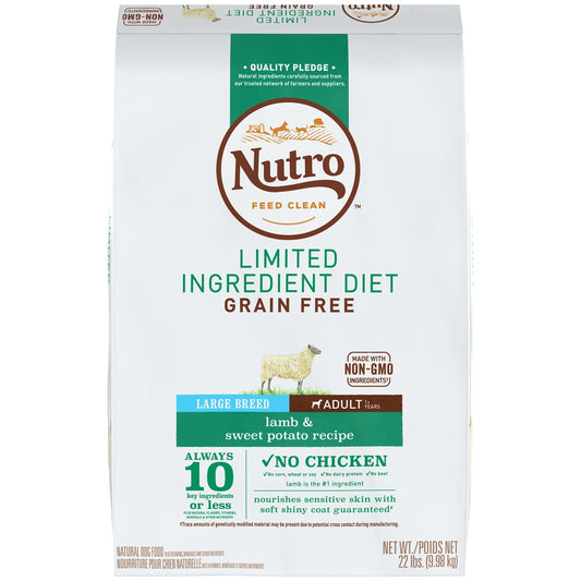 Nutro Limited Ingredient Diet Grain Free Large Breed Adult Lamb and Sweet Potato Dry Dog Food