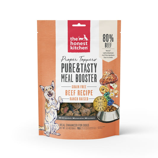 The Honest Kitchen PROPER TOPPERS Grain Free Beef Dog Food Pouch