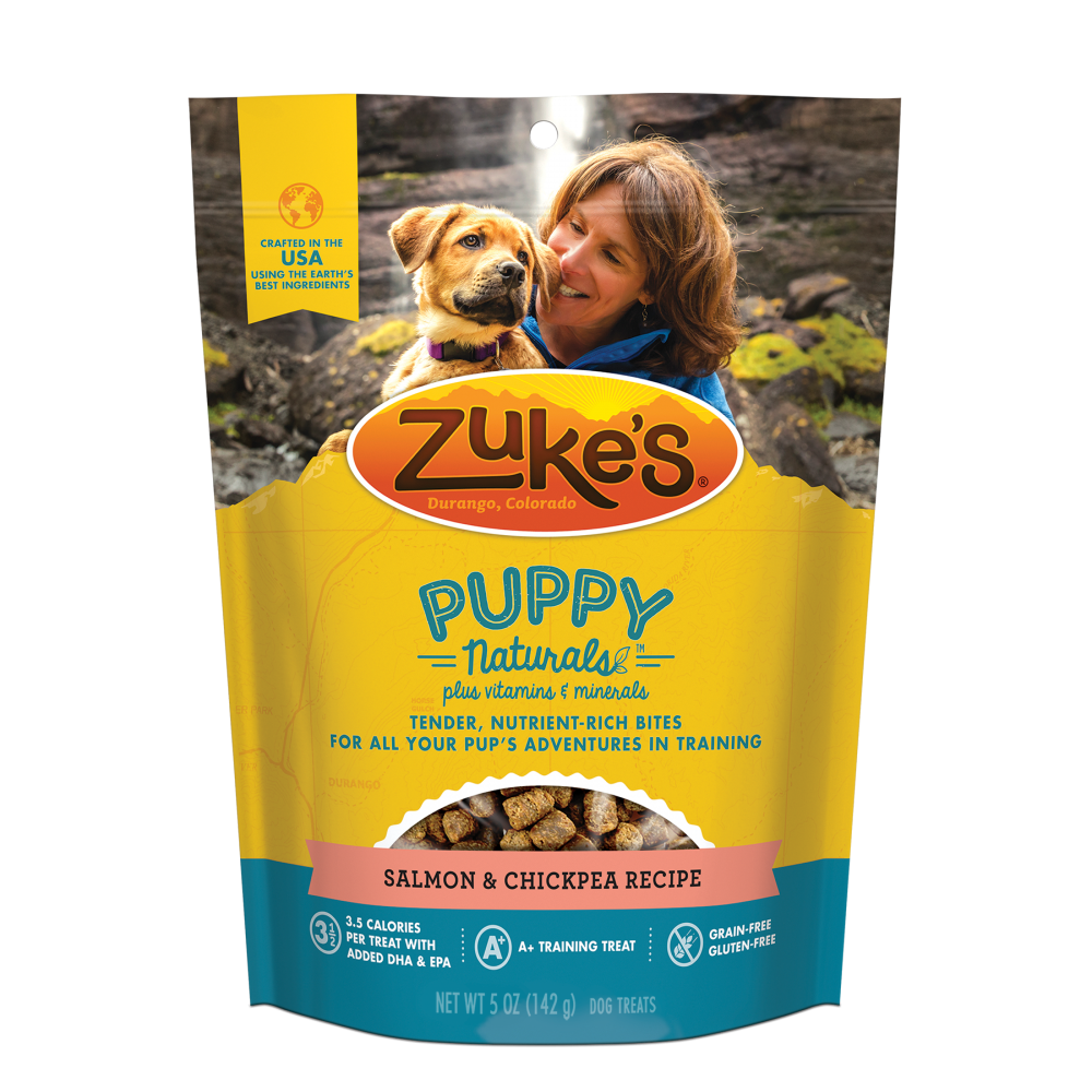 Zukes Puppy Naturals Grain Free Salmon and Chickpea Dog Treats