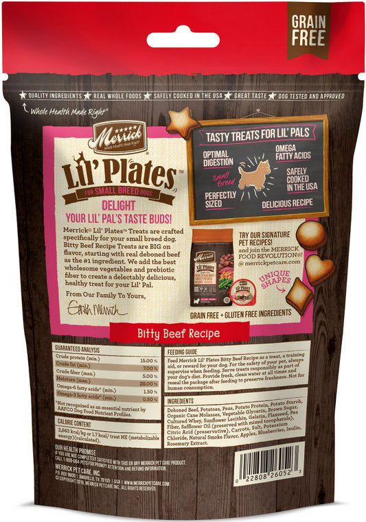 Merrick Lil' Plates Grain Free Bitty Beef Dog Treats