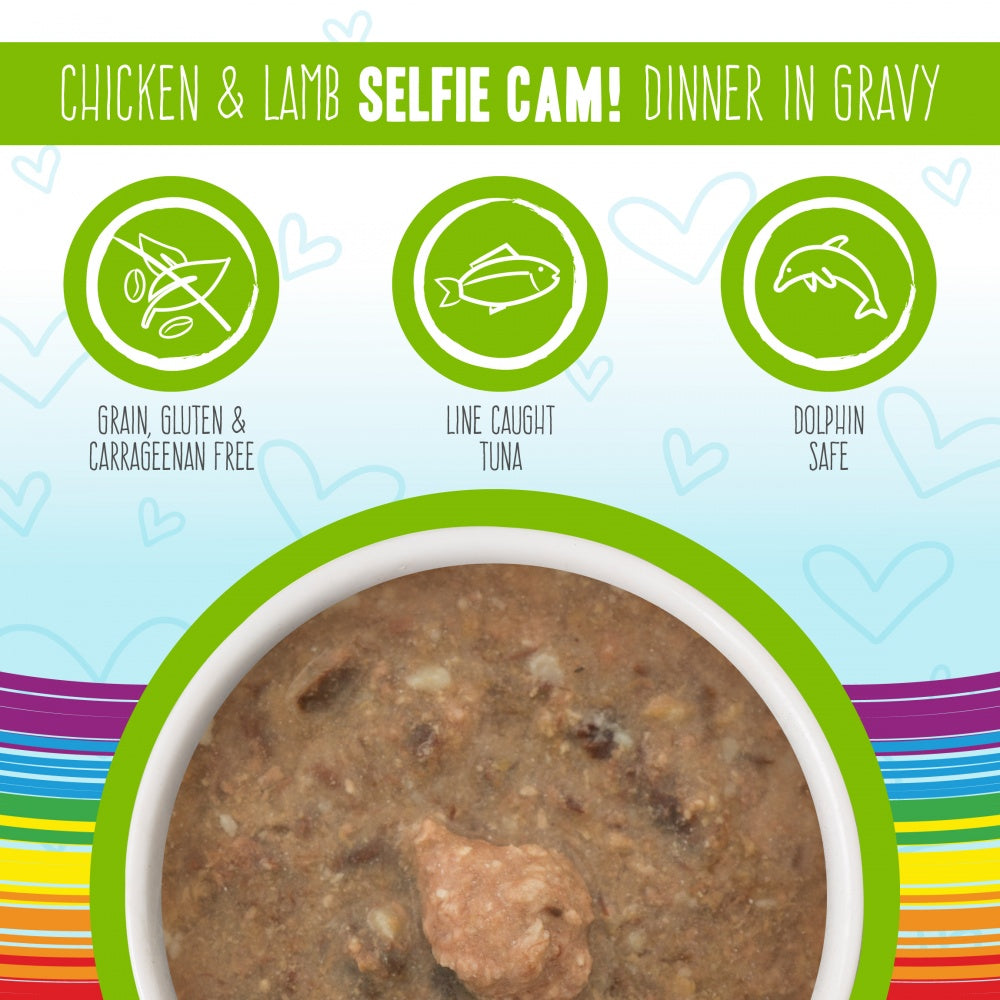 Weruva BFF Oh My Gravy Selfie Cam Grain Free Chicken & Lamb in Gravy Canned Cat Food