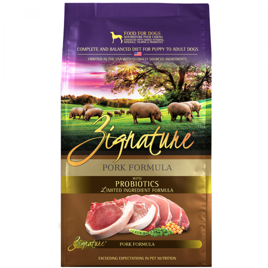 Zignature Limited Ingredient Formula Grain Free Pork Dry Dog Food