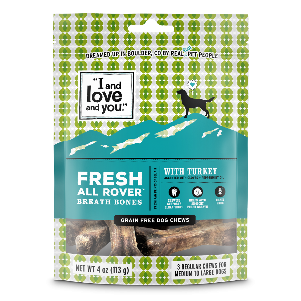 I and Love and You Fresh All Rover Regular Breath Bones Dog Chews