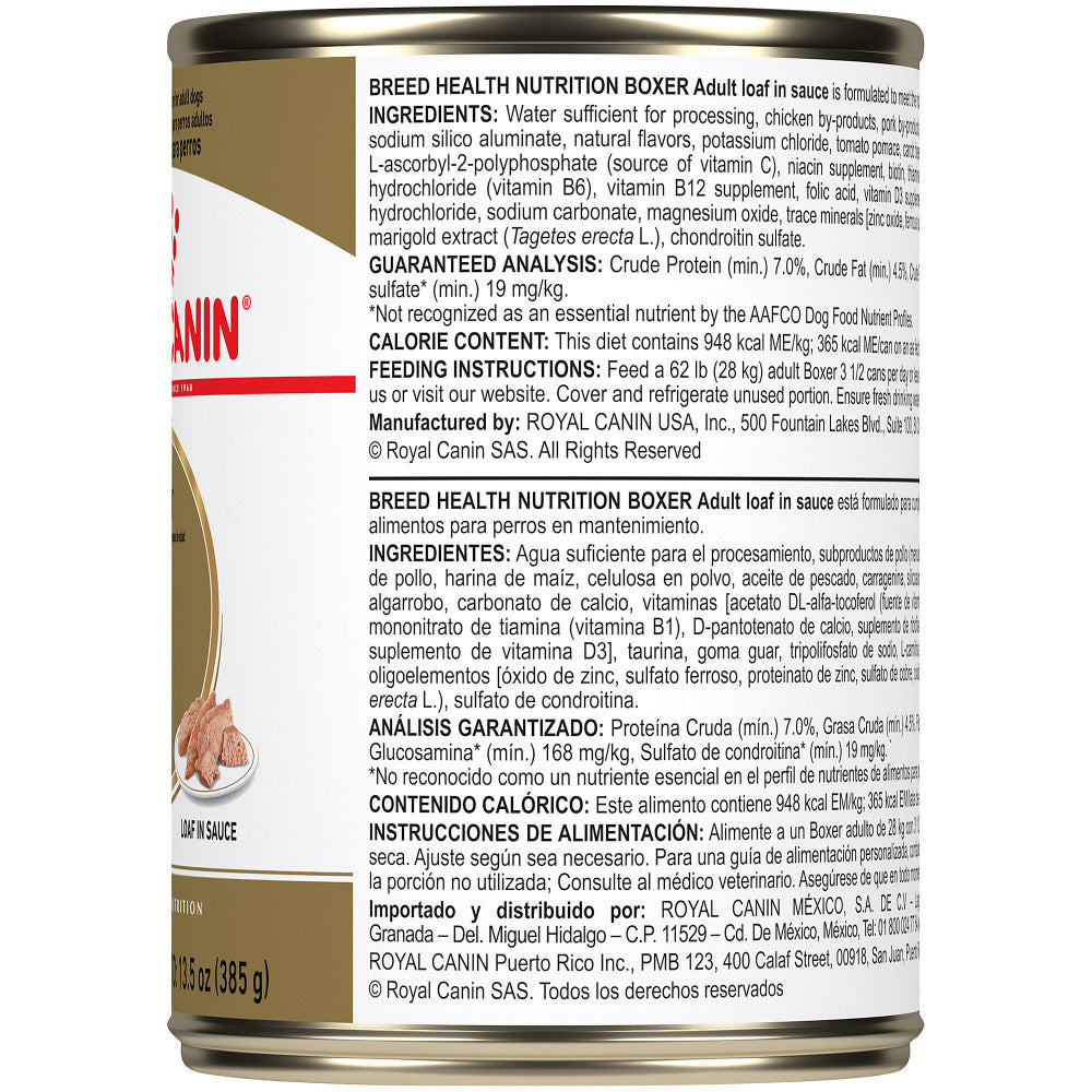 Royal Canin Breed Health Nutrition Adult Boxer Canned Dog Food