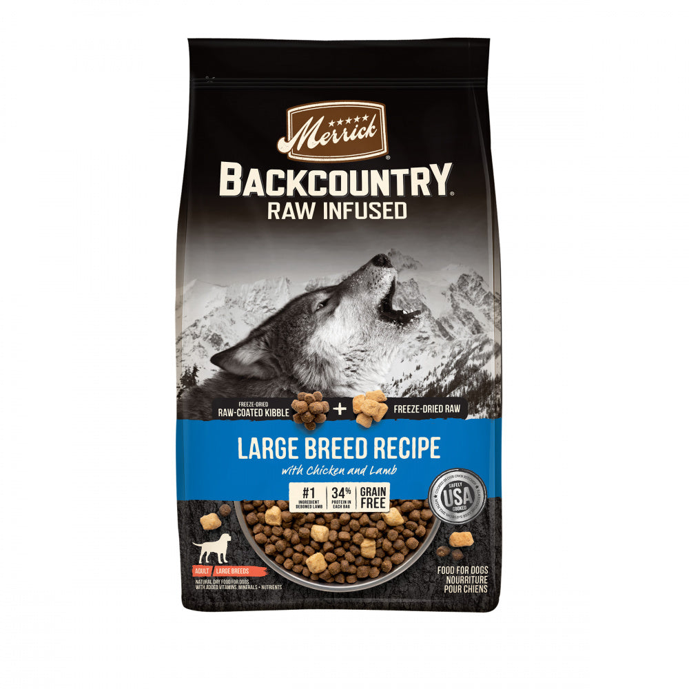 Merrick Backcountry Raw Infused Grain Free Large Breed Recipe Dry Dog Food