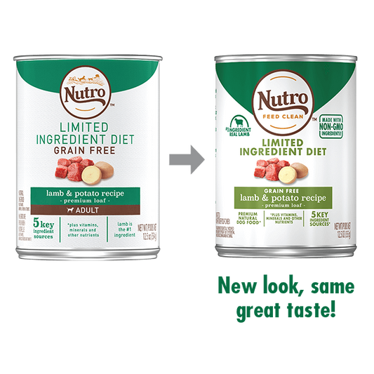 Nutro Limited Ingredient Diet Grain Free Lamb & Potato Pate Canned Dog Food