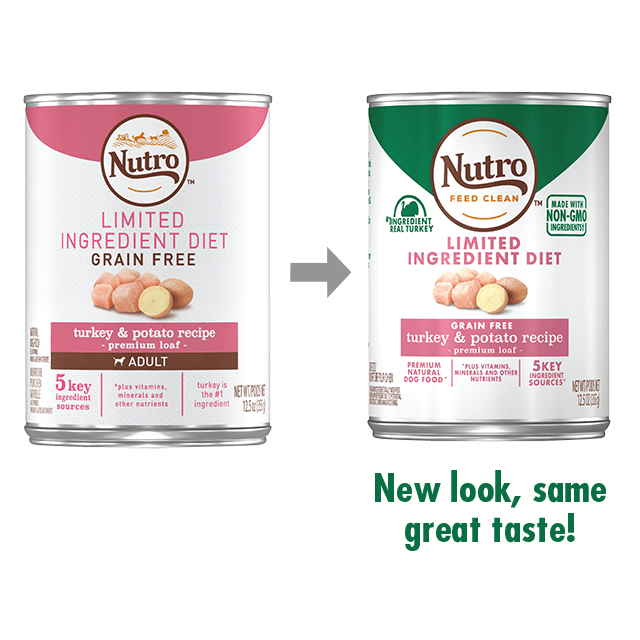 Nutro Limited Ingredient Diet Grain Free Turkey & Potato Pate Canned Dog Food