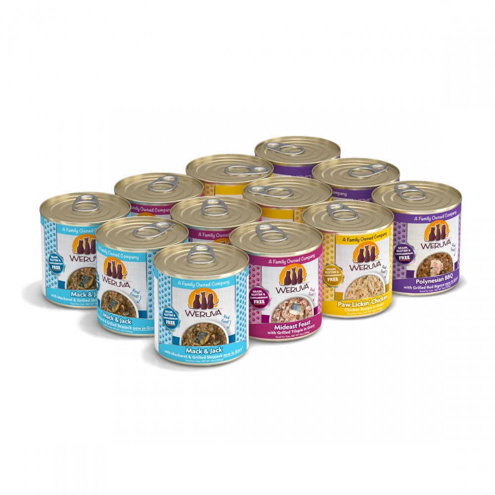 Weruva Classic The 10 Ounce Pounce Grain Free Canned Cat Food Variety Pack