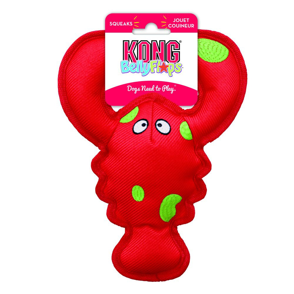 KONG Belly Flops Floating Lobster Dog Toy