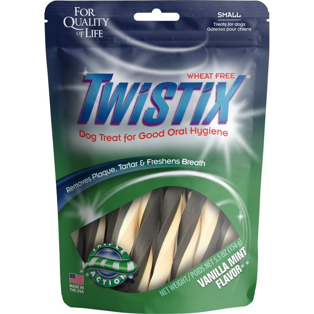 N-Bone Twistix Vanilla Mint Dental Dog Treats