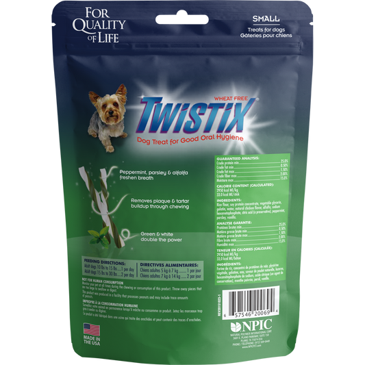 N-Bone Twistix Vanilla Mint Dental Dog Treats