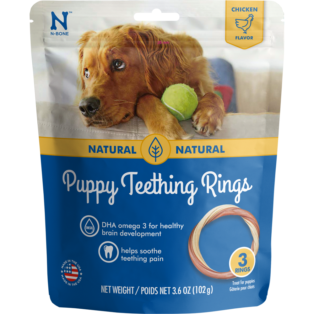 N-Bone Puppy Teething Rings Chicken Flavor Dog Treats