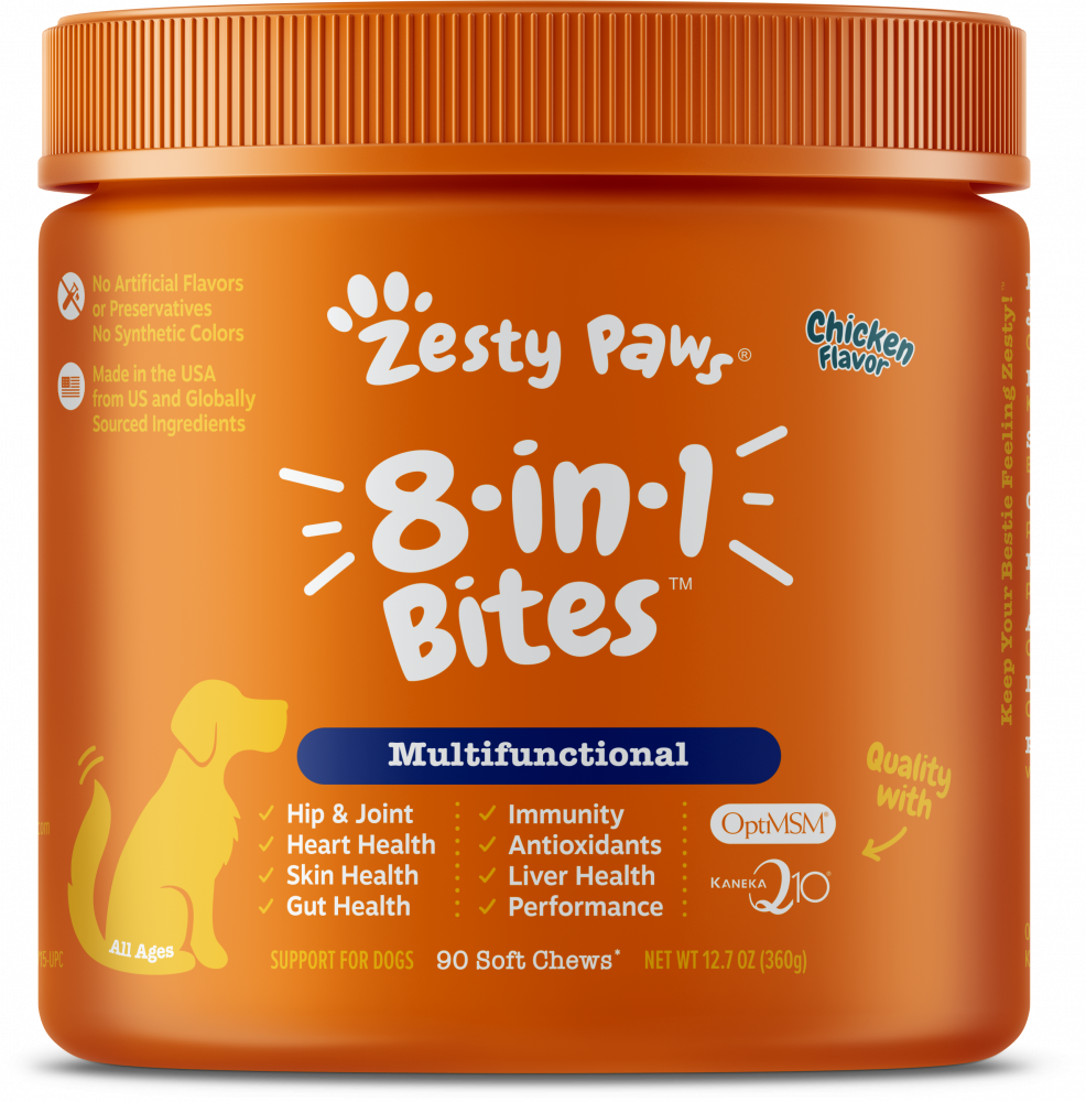 Zesty Paws 8-in 1 Multifunctional Bites Chicken 90ct