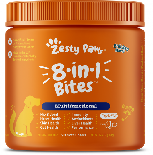 Zesty Paws 8-in 1 Multifunctional Bites Chicken 90ct