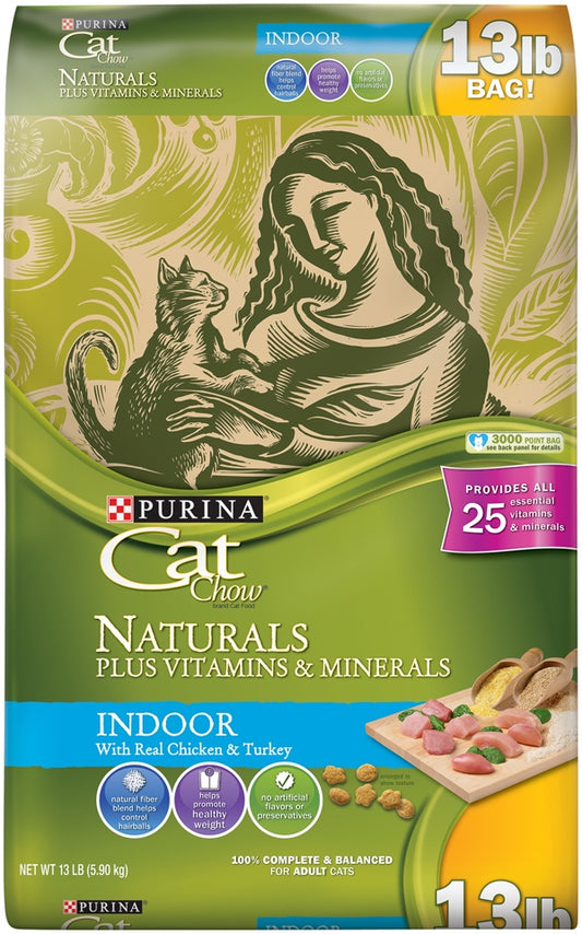 Purina Cat Chow Naturals Indoor Plus Vitamins & Minerals Dry Cat Food